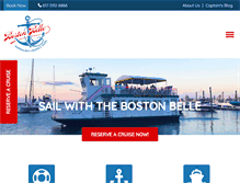 Tablet Screenshot of bostonbellecharters.com